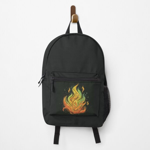 Item preview, Flames in shimmering colors of fluorescent orange and green. designed and sold by cristina1001.