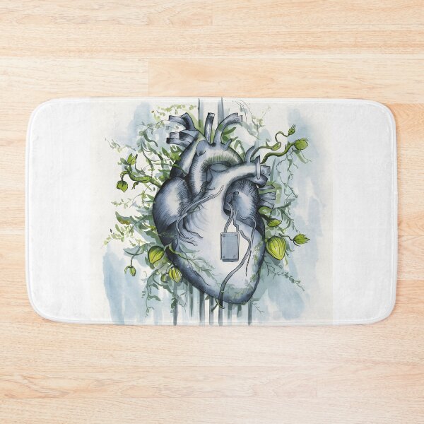 Item preview, Anatomy botanical heart with pacemaker designed and sold by EmeraldeaArt.