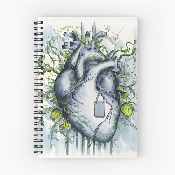 Item preview, Anatomy botanical heart with pacemaker designed and sold by EmeraldeaArt.