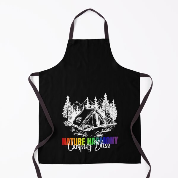 Item preview, Nature Harmony, Camping Bliss slogan with rainbow color text. Camping and Mountain graphics, LGBTQ+ tees, Positive slogan Tees, Unisex tees, Camping tees, Nature tees, designed and sold by PrideBeProud.