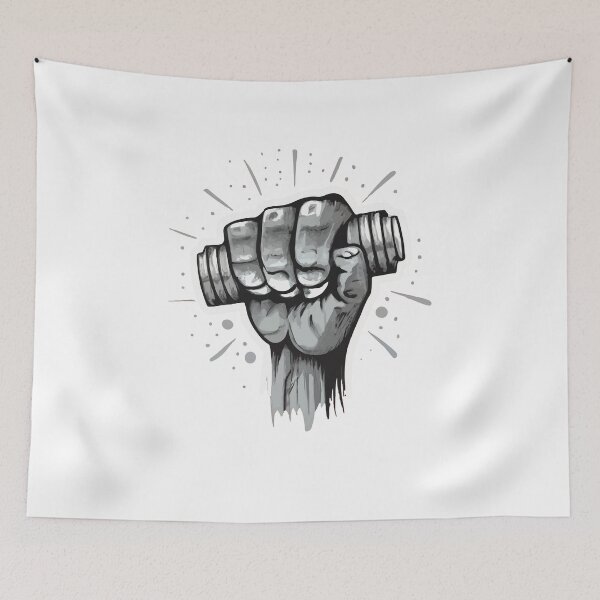 Item preview, Intense Grip Barbell Workout Sketch designed and sold by NiftyWrx.