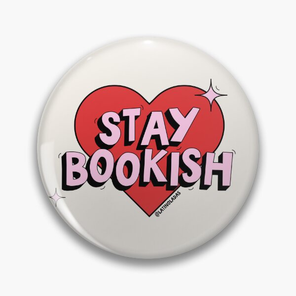 Item preview, Stay Bookish / Red Pink Heart Shape Bookworm Kindle Aesthetic Quote  designed and sold by Latinoladas.