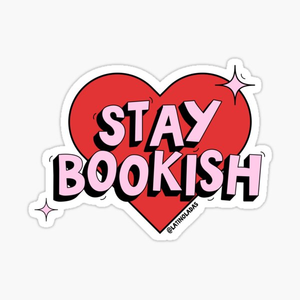 Artikel-Vorschau von Stay Bookish / Red Pink Heart Shape Bookworm Kindle Ästhetisches Zitat, designt und verkauft von Latinoladas.