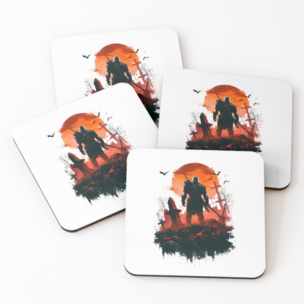 Item preview, Monster Slayer and the Blood Moon - Witcher designed and sold by Fenay Designs.