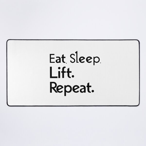 Item preview, Eat Sleep Lift Repeat Fitness Mantra designed and sold by NiftyWrx.