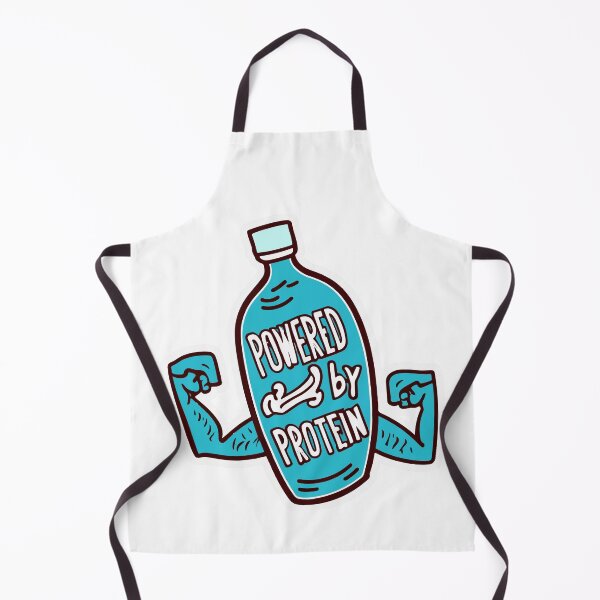 Item preview, Powered by Protein - Cartoon Muscle Shake designed and sold by NiftyWrx.