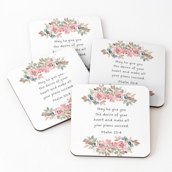 Item preview, Psalms 20:4,Bible Verse ,Scripture Art designed and sold by PrintMystique.