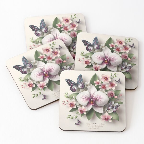 Item preview, Orchids in 3D: Elegant Floral Design for Mom 2024 designed and sold by sofia1971.