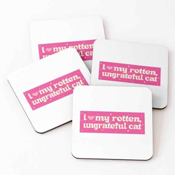 Item preview, I Love My Rotten Ungrateful Cats! Funny Bumper Car designed and sold by BUMPER-STICKERS.