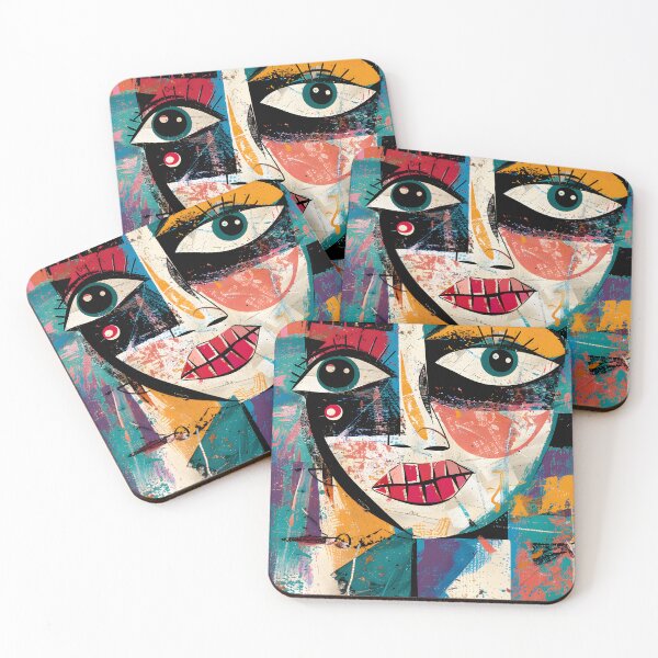 Item preview, Reimagined Realities- Bold Lines and Vivid Colors in Cubist-inspired Abstraction designed and sold by OlfactoART Studio.
