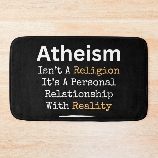 Item preview, Atheism Isn't A Religion Humorous Social Commentary Design designed and sold by EarthArtDesigns.