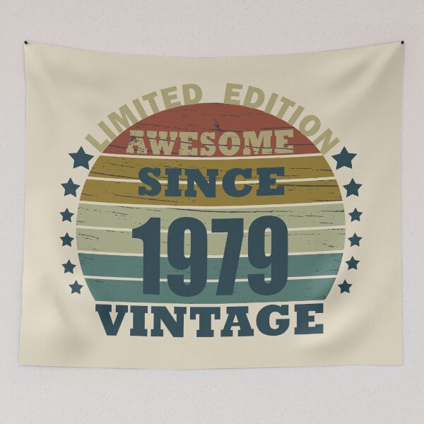 Item preview, Born in 1979 vintage retro classic birthday designed and sold by Alexaltay.