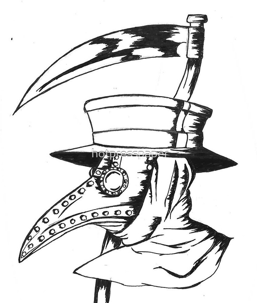 "Plague Doctor" by hotpresspaper | Redbubble