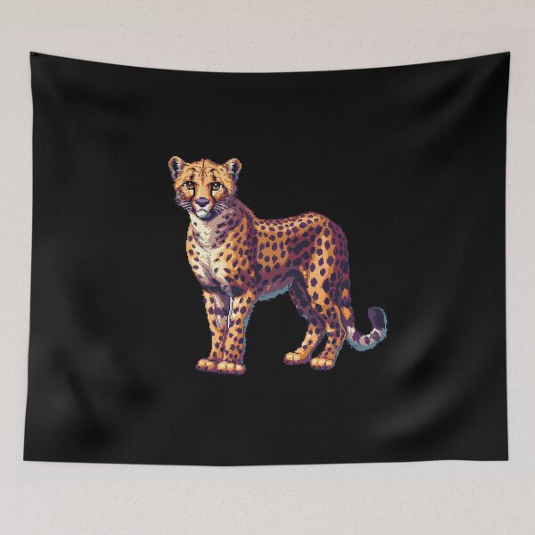 Aperçu de l'œuvre Artistry Cheetah Pixelisé créée et vendue par CUTEDOGGIEZ.