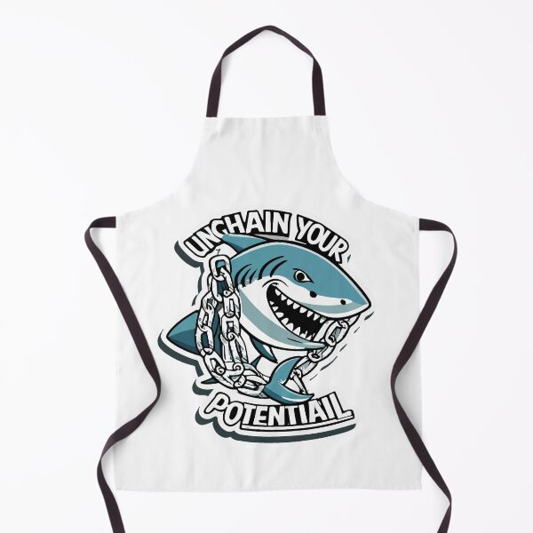 Item preview, Unchain Your Potential - Iron Chains Shark Design designed and sold by NiftyWrx.