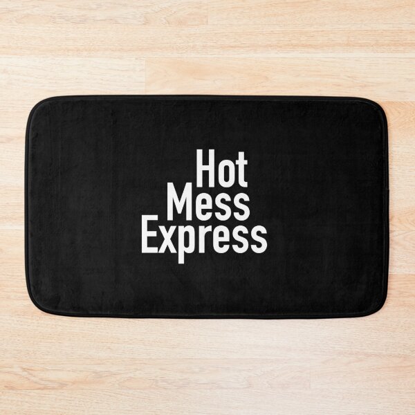 Item preview, Hot Mess Express Version One - Black Background designed and sold by TeaLimeTwo.