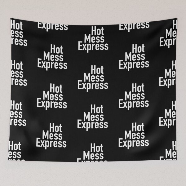 Item preview, Hot Mess Express Version One - Black Background designed and sold by TeaLimeTwo.
