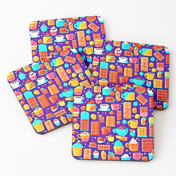 Item preview, Colorful Coffee & Chocolate designed and sold by Health And Fitness Posts e-Store.