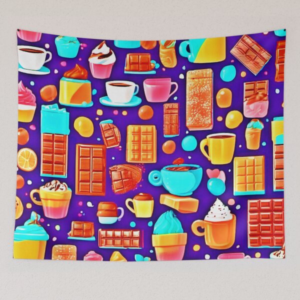 Item preview, Colorful Coffee & Chocolate designed and sold by Health And Fitness Posts e-Store.