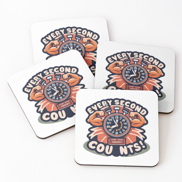 Item preview, Muscular Stopwatch - Every Second Counts Fitness Motivation designed and sold by NiftyWrx.