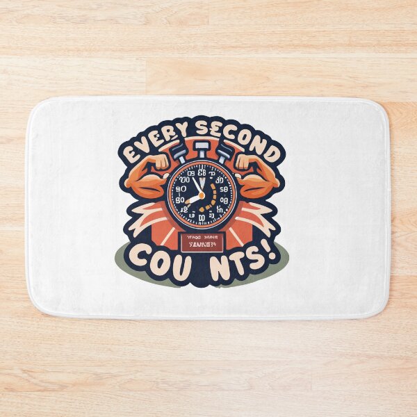 Item preview, Muscular Stopwatch - Every Second Counts Fitness Motivation designed and sold by NiftyWrx.