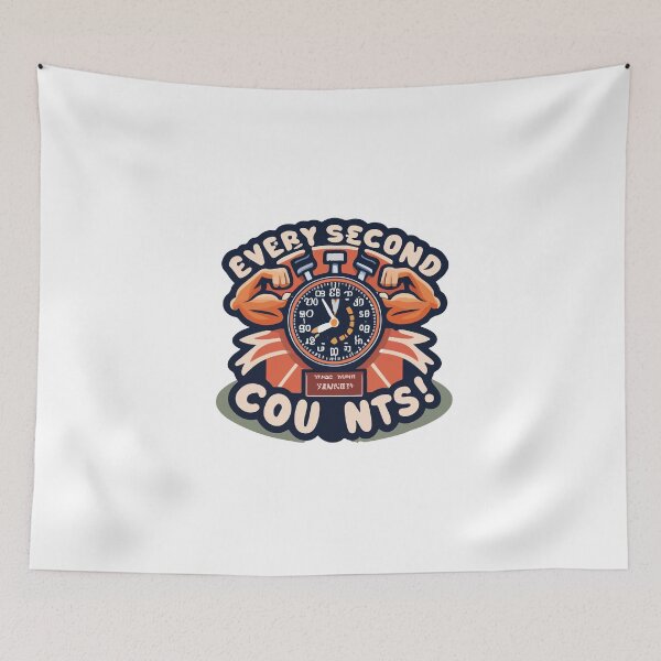 Item preview, Muscular Stopwatch - Every Second Counts Fitness Motivation designed and sold by NiftyWrx.