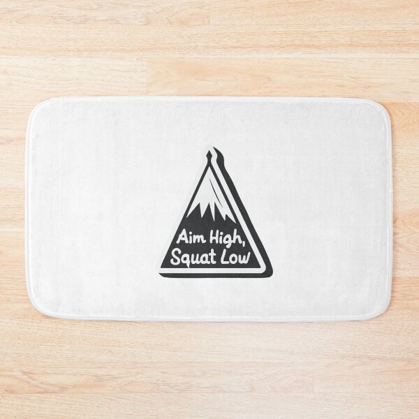 Item preview, Aim High, Squat Low Mountain Peak - Fitness Inspiration designed and sold by NiftyWrx.