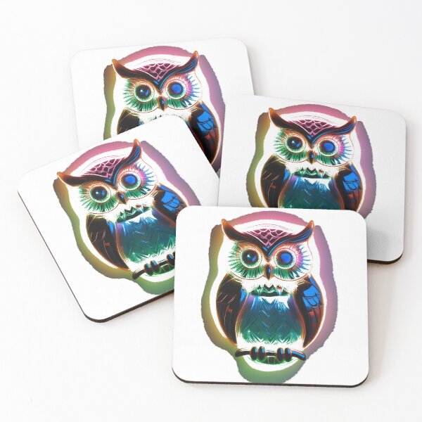 Item preview, A multi-colored owl designed and sold by eikulabs.