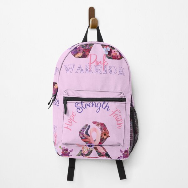 Item preview, Hope Strength Faith Pink Warrior Breast Cancer Ribbon designed and sold by YemayaPrints.