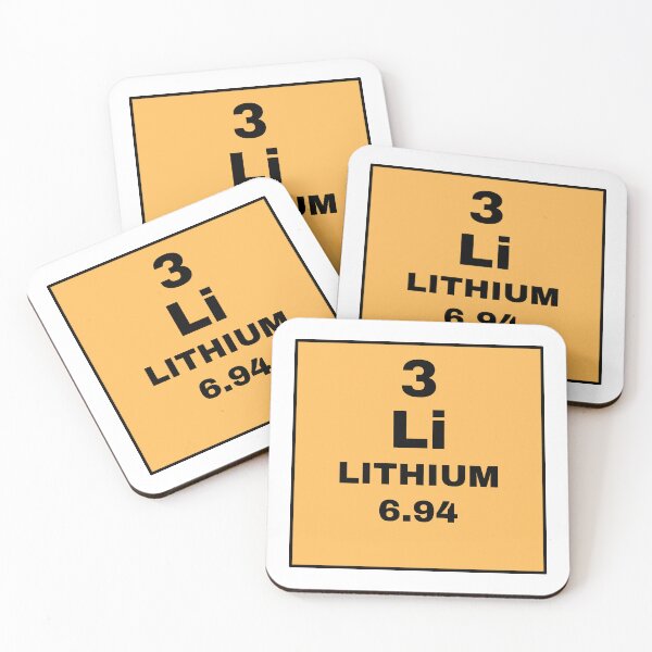 Item preview, Periodic Table Of Elements - 3 (Li) Lithium designed and sold by ArtsyCity.