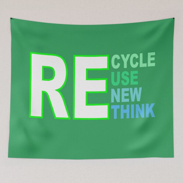 Item preview, Recycle reuse renew rethink designed and sold by Colorfulman.
