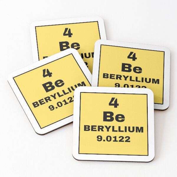 Item preview, Periodic Table Of Elements - 4 (Be) Beryllium designed and sold by ArtsyCity.