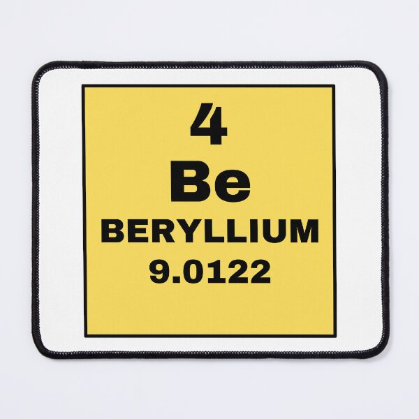 Item preview, Periodic Table Of Elements - 4 (Be) Beryllium designed and sold by ArtsyCity.