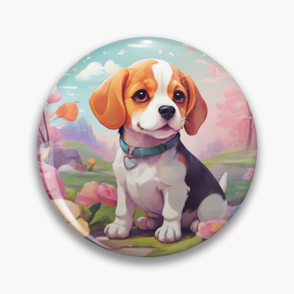 Item preview, Kawaii Beagle Blossoms designed and sold by NeatThingLover.