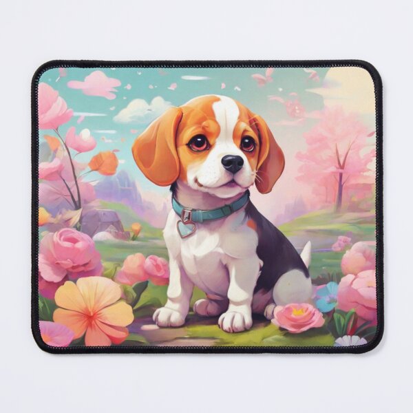 Item preview, Kawaii Beagle Blossoms designed and sold by NeatThingLover.