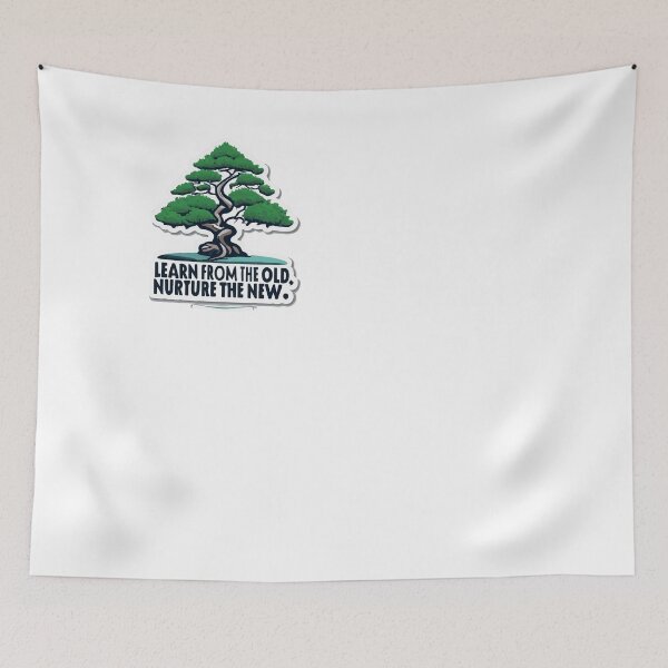 Item preview, Mentorship Bonsai Tree - Learn and Nurture Minimalist Design designed and sold by NiftyWrx.
