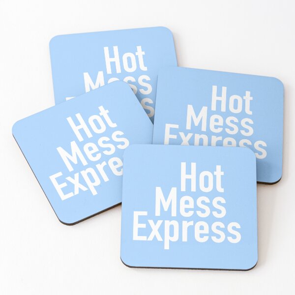 Item preview, Hot Mess Express Version Four - Blue Background designed and sold by TeaLimeTwo.