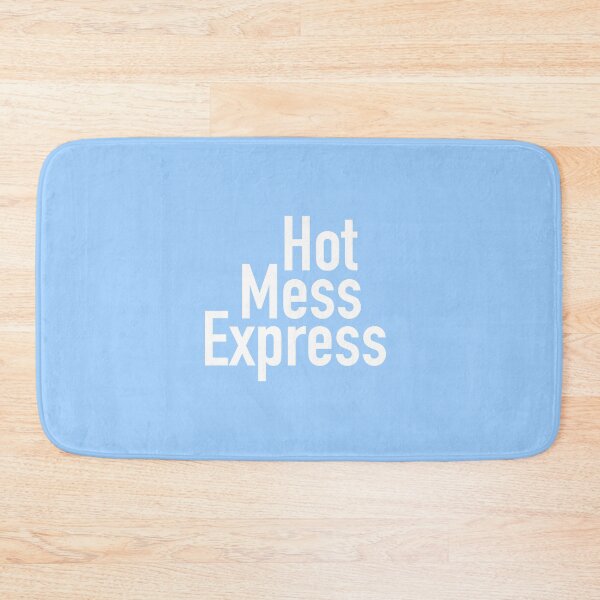 Item preview, Hot Mess Express Version Four - Blue Background designed and sold by TeaLimeTwo.