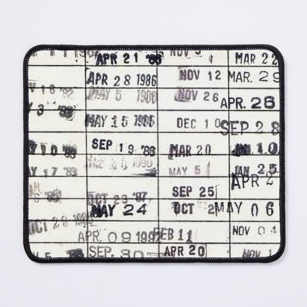 Item preview, Library Card Library Due Date Card designed and sold by weirdcountry.