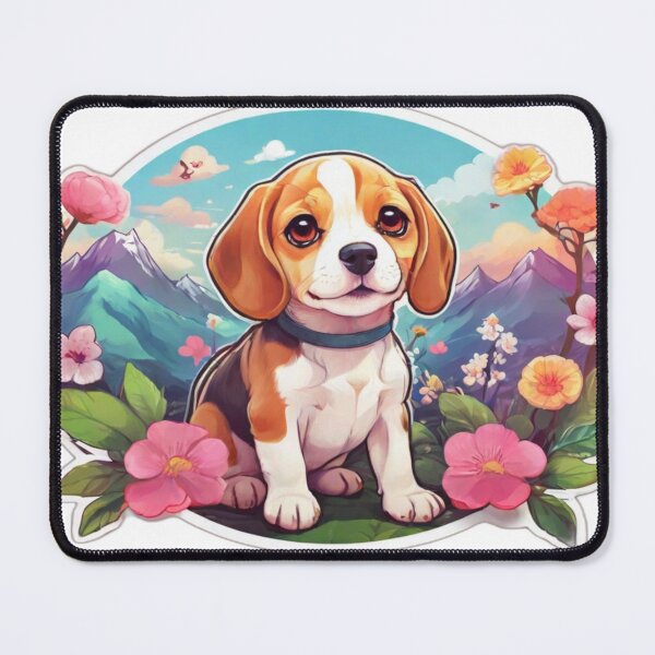 Item preview, Springtime Kawaii Beagle designed and sold by NeatThingLover.