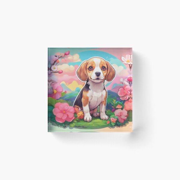 Item preview, Spring Beagle Blossoms designed and sold by NeatThingLover.