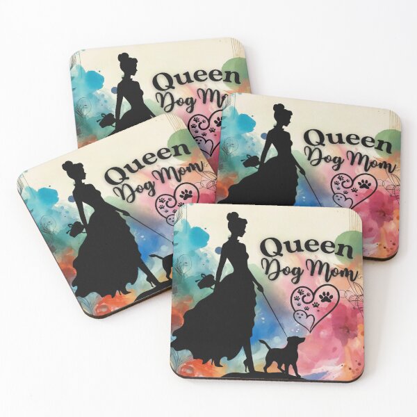 Item preview, Queen Dog Mom - Whimsical Pet Lover Silhouette Art designed and sold by gleefulme.