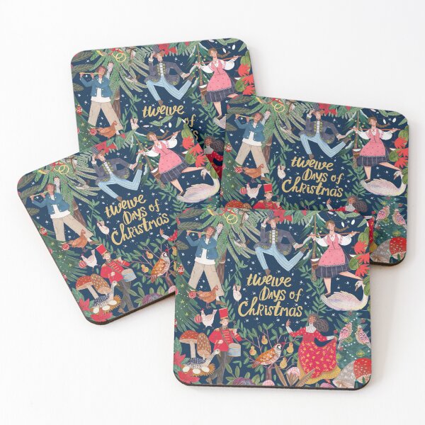 Item preview, The 12 days of Christmas song illustration designed and sold by Caroline Bonne Müller.