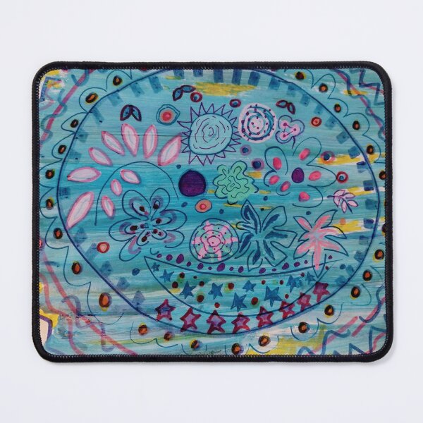 Item preview, Lace like blue and yellow designed and sold by ArtbyColleen.