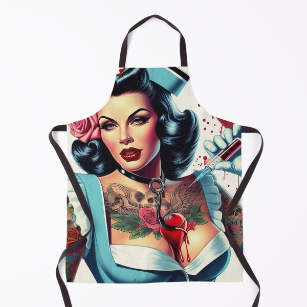 Item preview, Hor Tattooed Nurse designed and sold by PulpVintage.