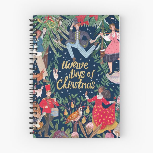 Item preview, The 12 days of Christmas song illustration designed and sold by Caroline Bonne Müller.