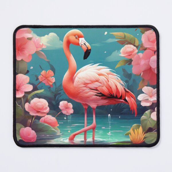 Item preview, Kawaii Flamingo Blossoms designed and sold by NeatThingLover.