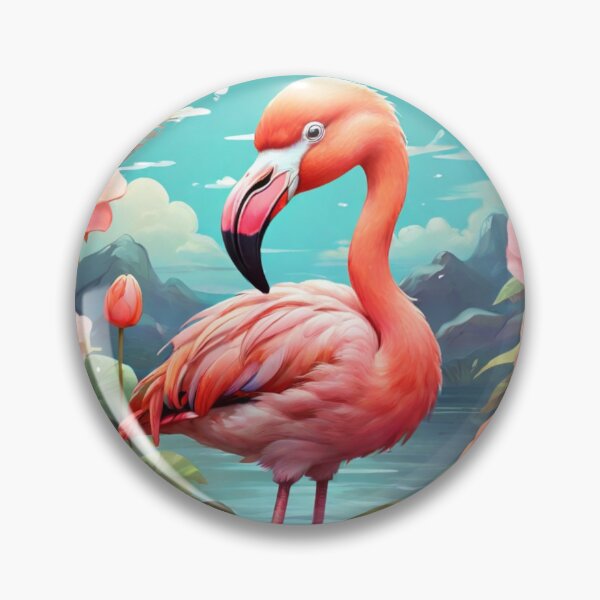 Item preview, Spring Kawaii Flamingo designed and sold by NeatThingLover.