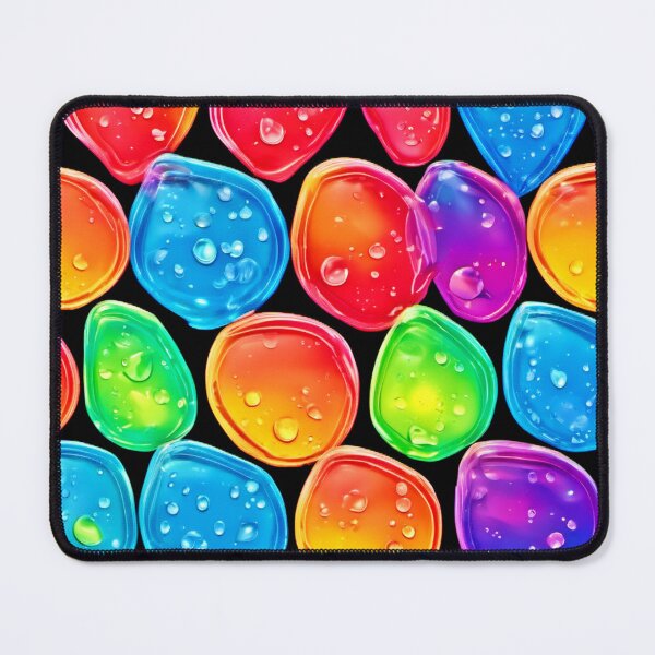 Item preview, Colorful Cartoon Rain Droplets Art designed and sold by Health And Fitness Posts e-Store.