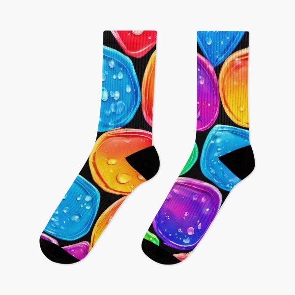 Item preview, Colorful Cartoon Rain Droplets Art designed and sold by Health And Fitness Posts e-Store.